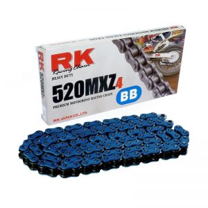 Motorbike chain 520MXZ4 120 links CL blue by RK