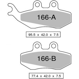 Sintered brake pads front TROFEO compatible with APRILIA RS 50 EXTREMA ( # 420 ) 1999 – 2005