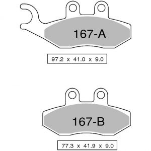 Front organic brake pads TROFEO compatible with APRILIA SPORT CITY 125 ONE 4T EURO 3 2008 – 2011