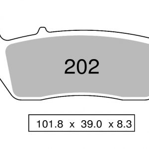 Sintered brake pads front TROFEO compatible with SUZUKI INAZUMA – GW 250 F Inazuma L2 > L5 2012 – 2015