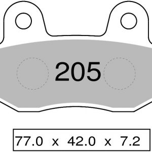 Pastiglie freno organiche anteriori posteriori TROFEO  compatibili con  HYOSUNG GT 125 – Naked – Comet – Comet R – R Supersport – R EFI 2003 – 2012