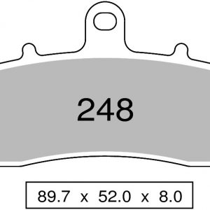 Sintered brake pads front TROFEO compatible with SUZUKI TL 1000 R 1998 – 2002