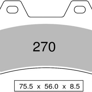 Sintered brake pads front TROFEO compatible with motorbike GUZZI V 11 1100 SCURA 2002 –