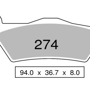 Ceramic Sintered brake pads rear TROFEO compatible with CAGIVA ELEFANT 750 1994 – 1997