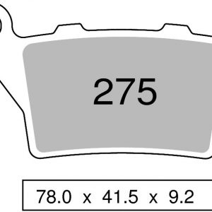 Ceramic Sintered brake pads rear off-road TROFEO compatible with HUSQVARNA TE 510 2005 – 2006