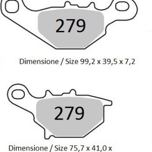 Sintered brake pads front TROFEO compatible with SUZUKI UC 150 EPICURO 1999 – 2001