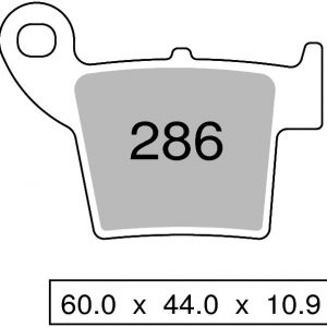 Ceramic Sintered brake pads rear off-road TROFEO compatible with HONDA CR 125 R 2002 – 2003