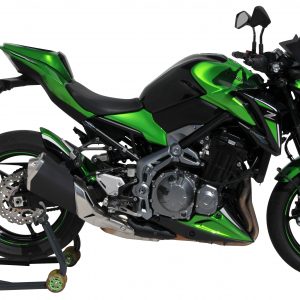 Sitzbankverkleidung Ermax für Kawasaki Z900 2017 2018 2019 schwarz satiniert satiniert schwarz (serie Black Line) 2017/2019