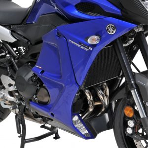 Copri radiatore fianchetti laterali (en 3 parts ) Ermax per Yamaha MT09/FJ9 TRACER 2015  2016  2017   nero satinato satin black (série Black Line ) 2015/2017