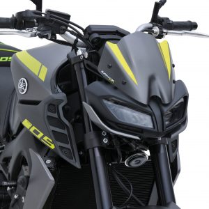 Nasenverkleidung (22cm + Anbausatz) Ermax für Yamaha MT 09(FZ 9) 2017 2018 2019 2020 blu icon blau 2020(deep purplish blau metallic/yamaha blau [dpbmc])