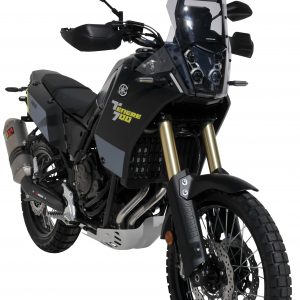 Parabrezza cupolino alto protezione maggiorata Ermax per Yamaha XTZ tenere 700 2019 – 2023 nero scuro opaco