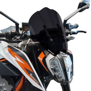 Cupolino  (32cm ) Ermax per KTM 890 DUKE 2020 -2021 nero scuro opaco