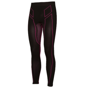 Pantaloni moto, bici e running tecnici sportivi antivento invernali neri e rosa donna XTECH