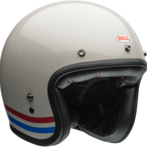 Bell Custom 500 paski Pearl White Helmet